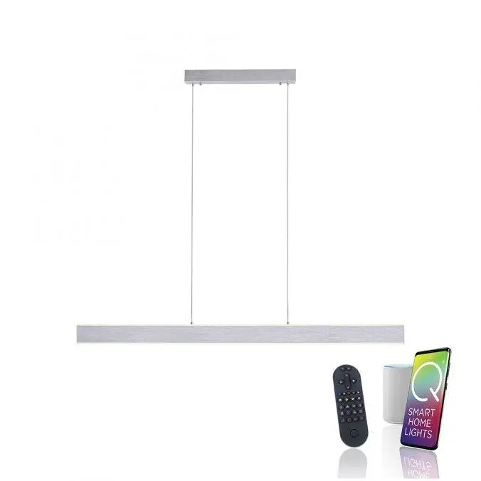PN 2440-95 Q-ADRIANA Paul Neuhaus LED závěsné svítidlo hliník, RGB, Smart Home ZigBee RGB+2700-5000K - PAUL NEUHAUS