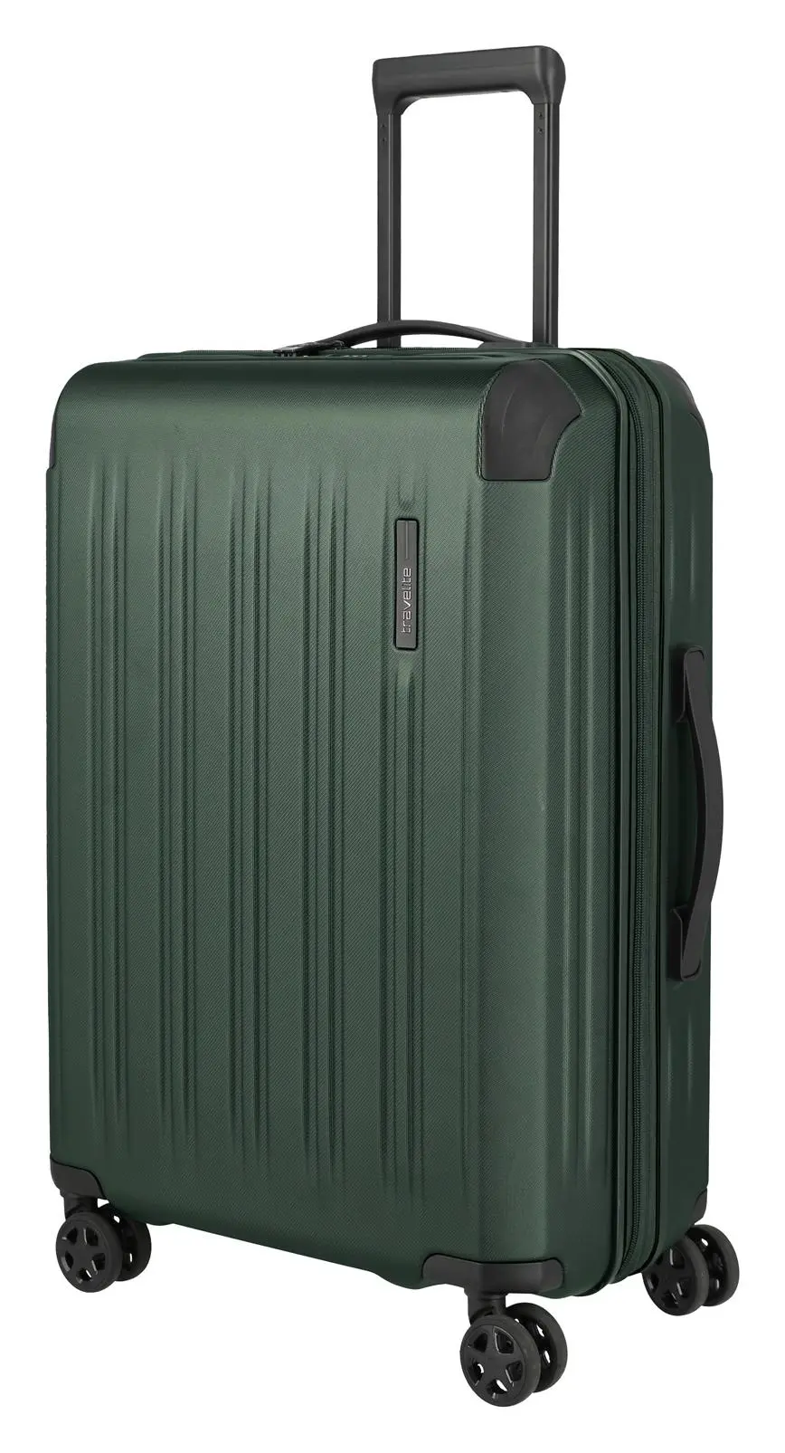 Střední skořepinový kufr na kolečkách Travelite Dynamiic M exp Green