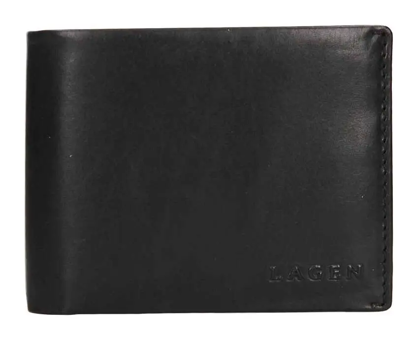 Pánská kožená peněženka Lagen 50720/L BLK