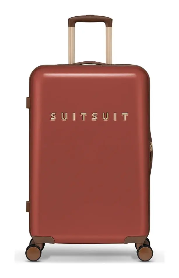 Střední skořepinový kufr na kolečkách SUITSUIT Fab Seventies TR-7221/3-M Red Ochre