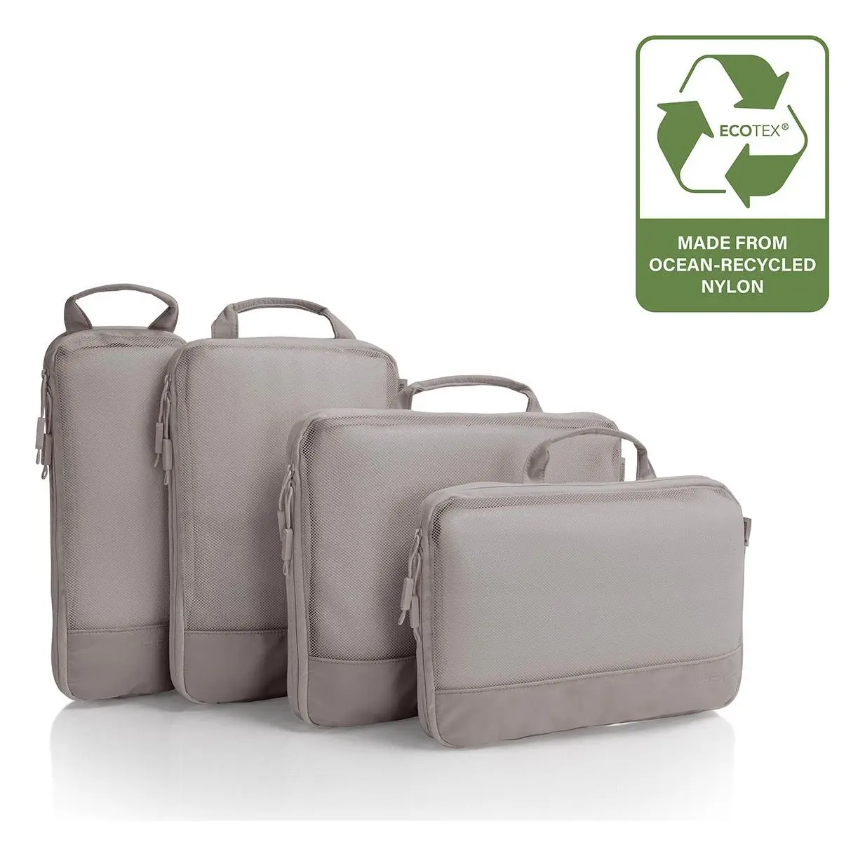 Cestovní organizéry Heys Ecotex Compression Packing Cube 4 Pc Set Atmosphere