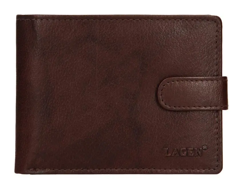 Pánská kožená peněženka Lagen V 42 Dark Brown