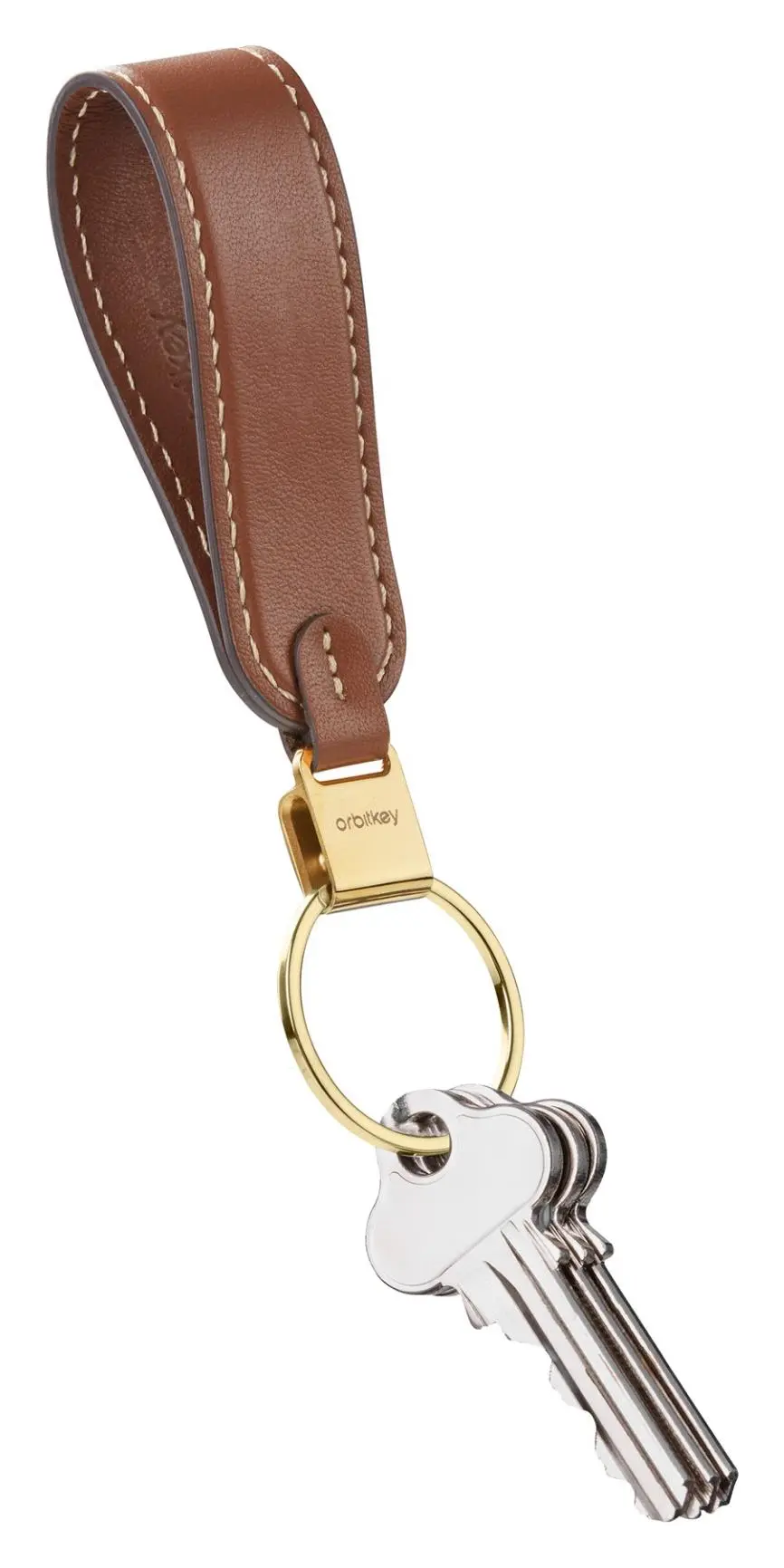 Klíčenka Orbitkey Loop Keychain Caramel