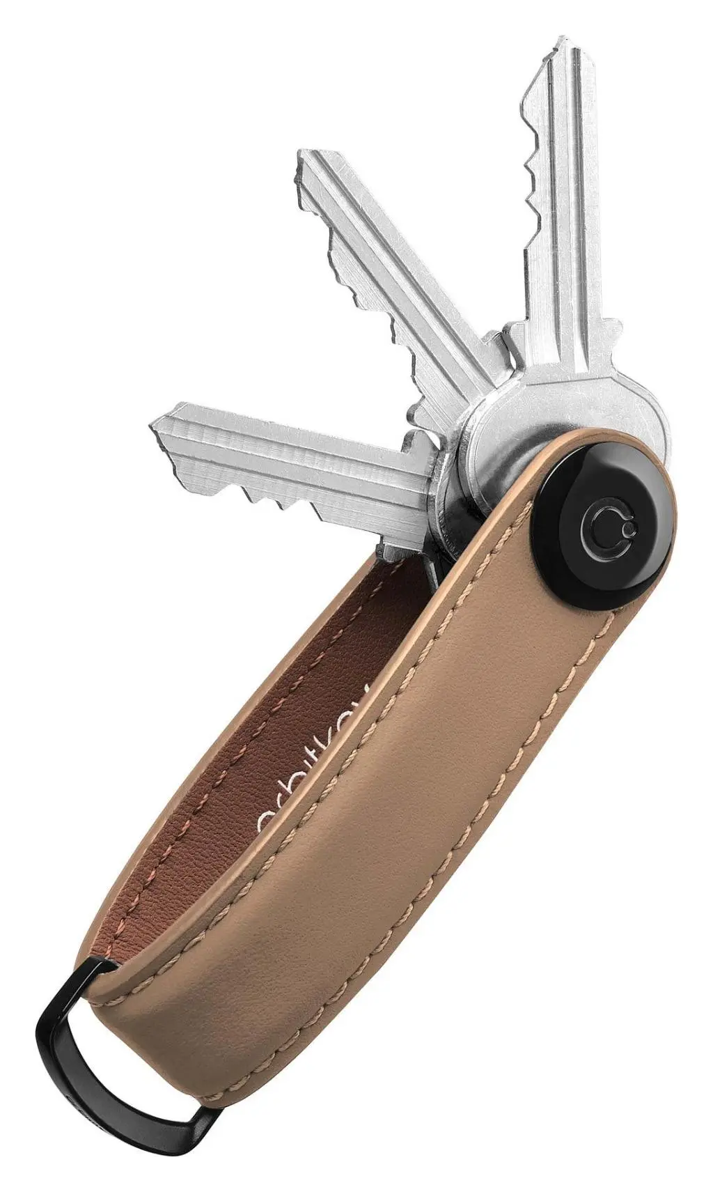 Klíčenka Orbitkey Matte Leather Mocha