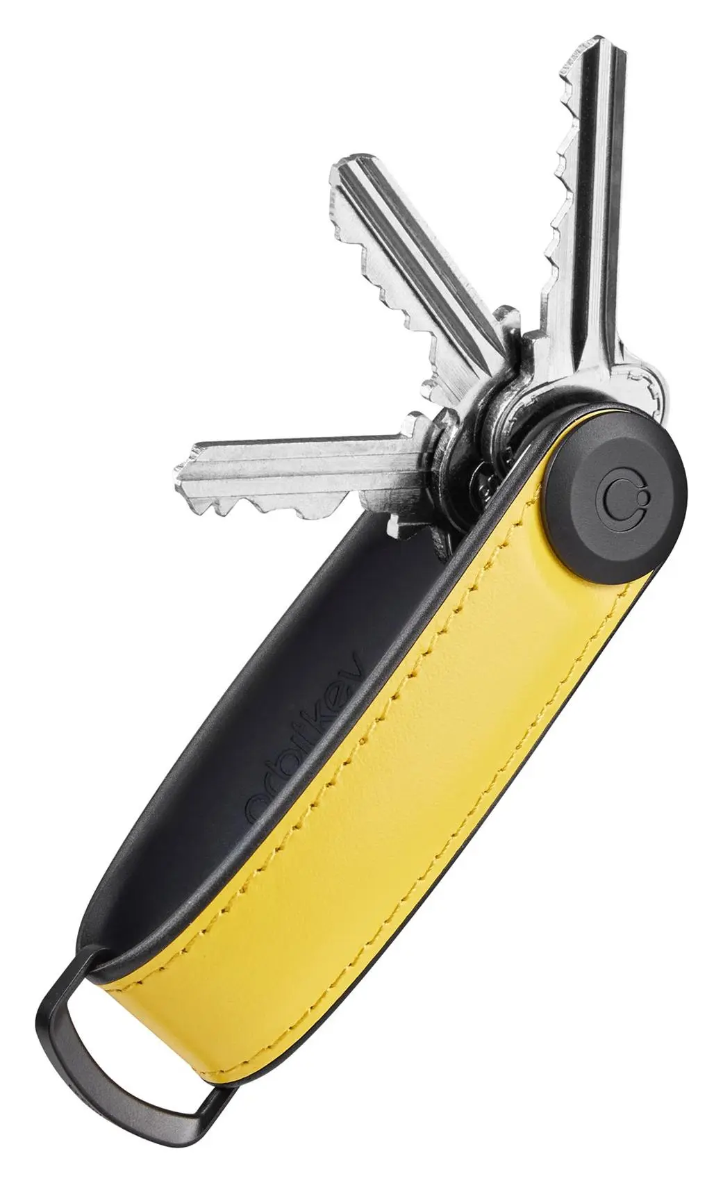 Klíčenka Orbitkey Hybrid Leather Solar Yellow