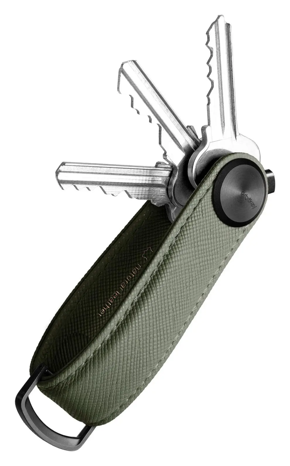 Klíčenka Orbitkey Pro Saffiano Leather Olive