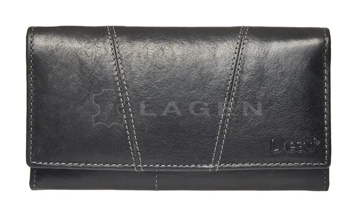 Dámská kožená peněženka Lagen PWL-388/T Black