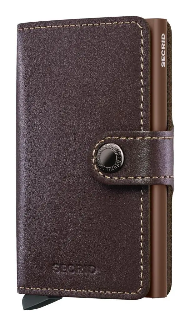 Kožená mini peněženka Secrid Miniwallet Original Chocolate