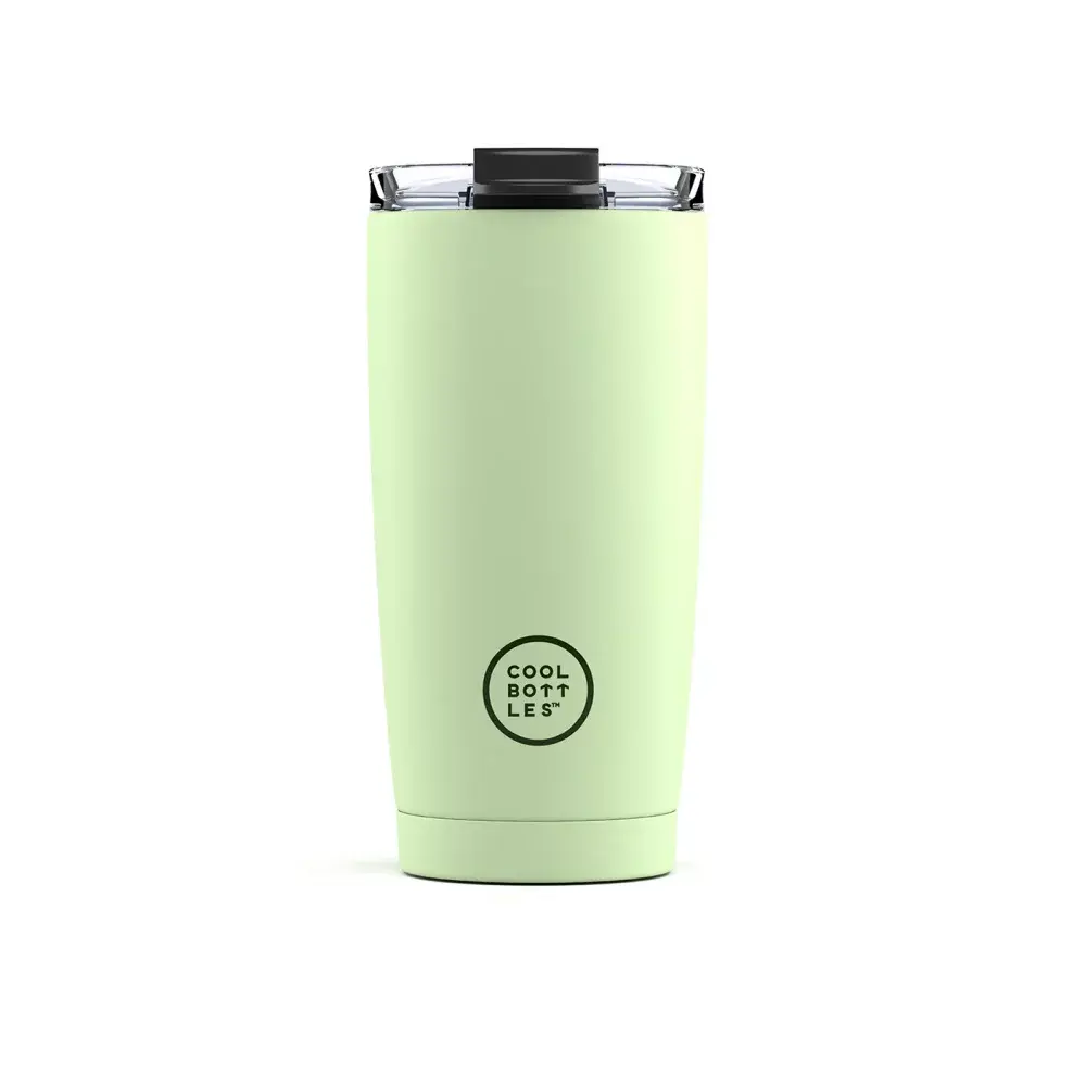 Nerezový termohrnek COOL BOTTLES Pastel Green třívrstvý 550ml