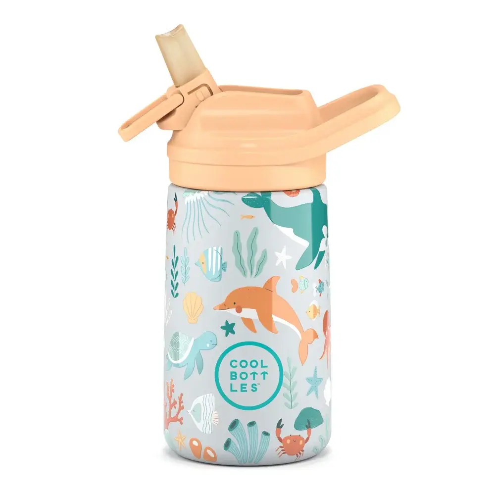 Dětská nerezová termoláhev COOL BOTTLES Kiddie Underwater World 350 ml 3D
