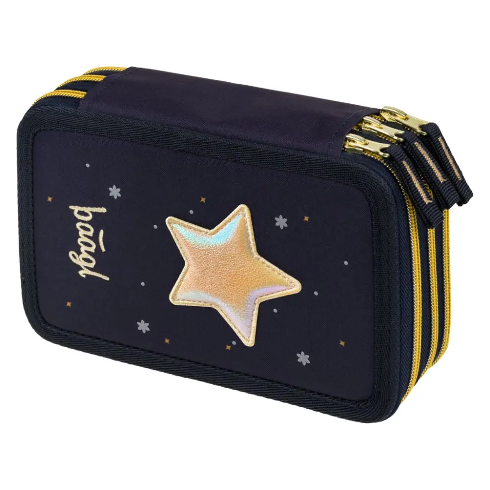 Školský trojposchodový peračník Baagl Unicorn Gold