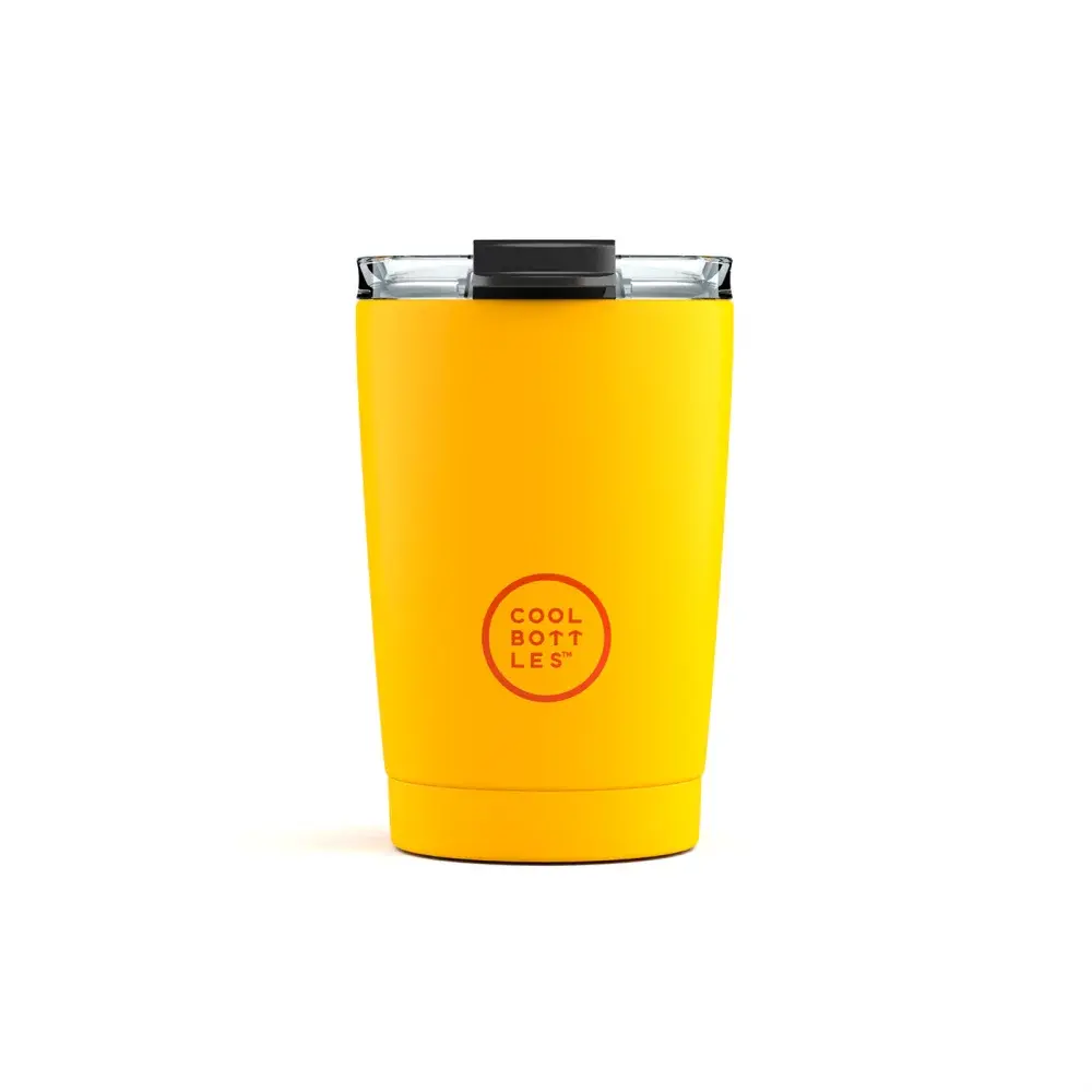 Nerezový termohrnek COOL BOTTLES Vivid Yellow třívrstvý 330ml