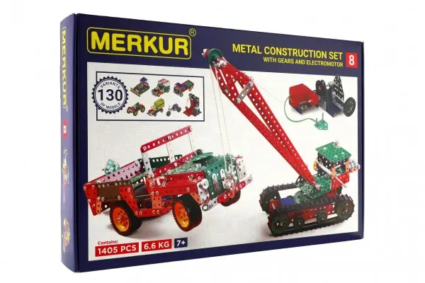 Merkur - Stavebnice M8 - 130 modelů, 1405 dílků