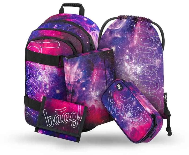 Baagl SET 5 Skate Galaxy