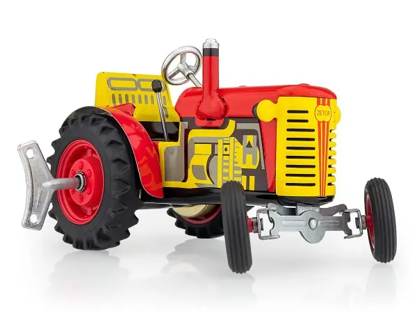 Traktor Zetor červený na klíček