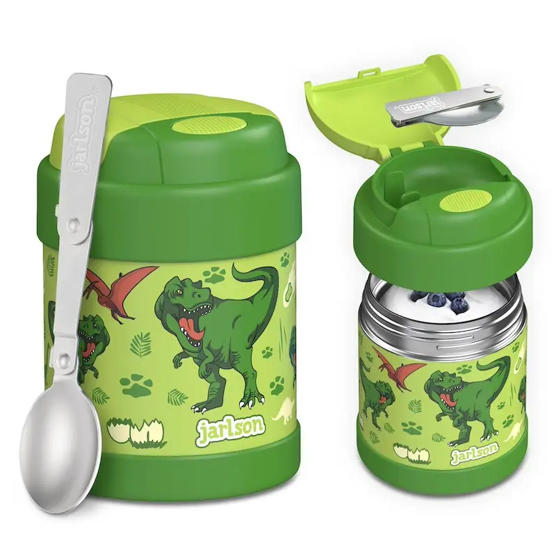 Termo nádoba na potraviny z nerezové oceli JARLSON YUMMY Dinosaurus 300ml
