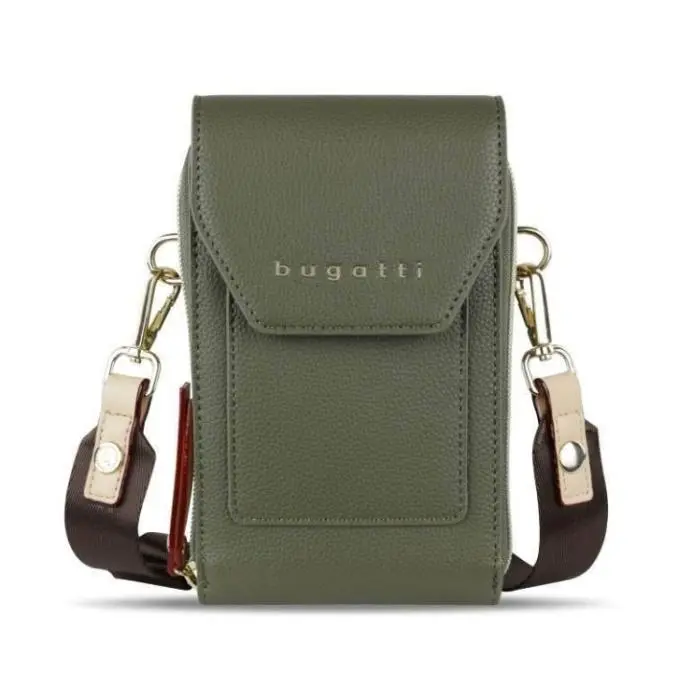 Bugatti Dámská crossbody peněženka Ella olivová