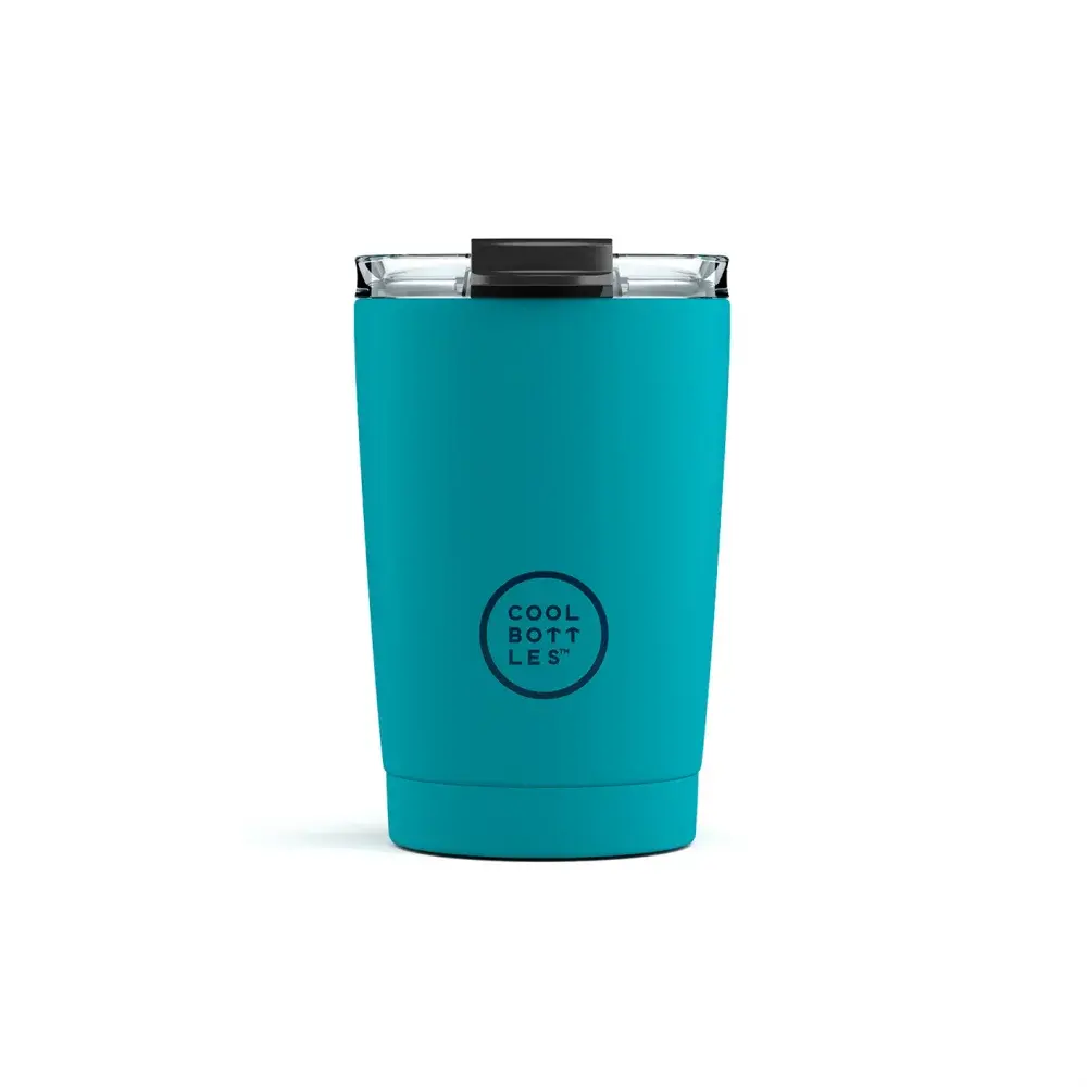 Nerezový termohrnek COOL BOTTLES Vivid Turquoise třívrstvý 330ml