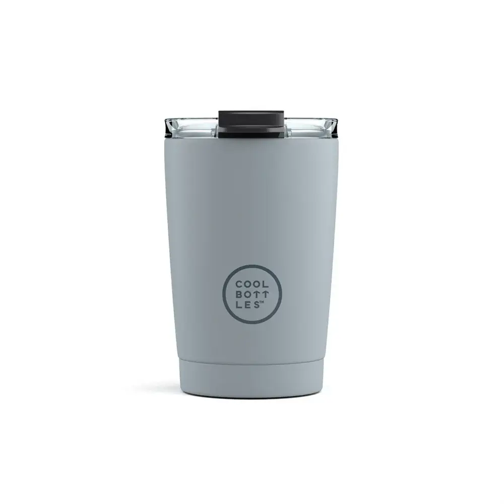 Nerezový termohrnek COOL BOTTLES Pastel Grey třívrstvý 330ml
