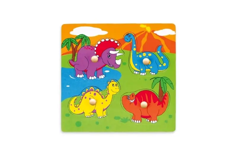 Dřevěná montessori vkládačka - dinosauři 2 Viga
