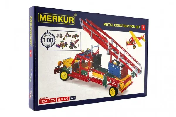 Merkur 7 big set - 100 modelů, 1124 dílů
