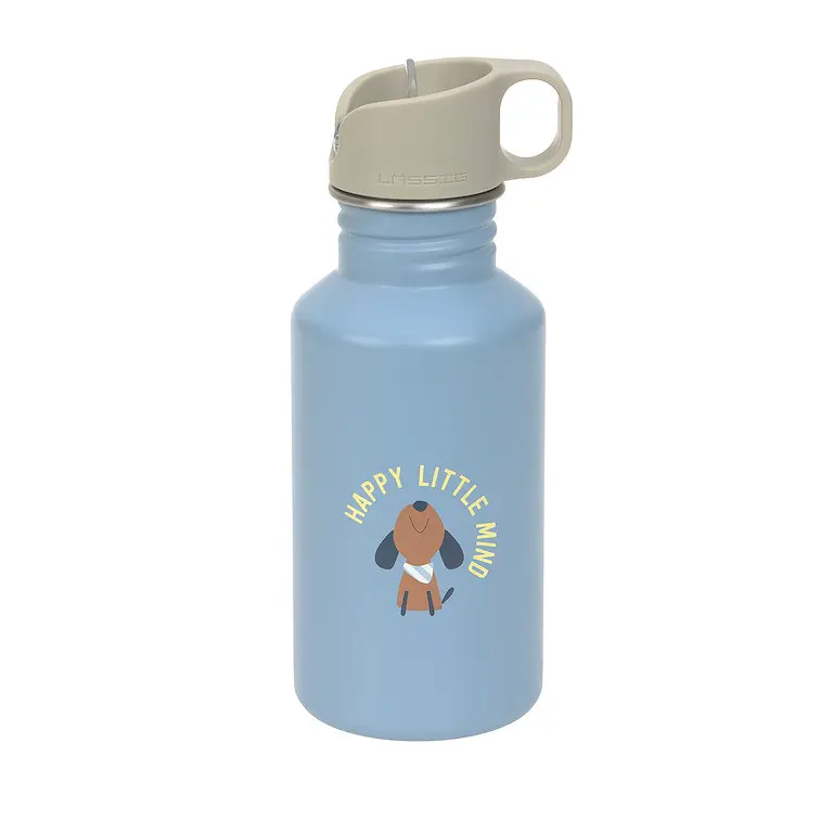 LÄSSIG Láhev na pití Stainless Steel Pattern Party Pes 500 ml