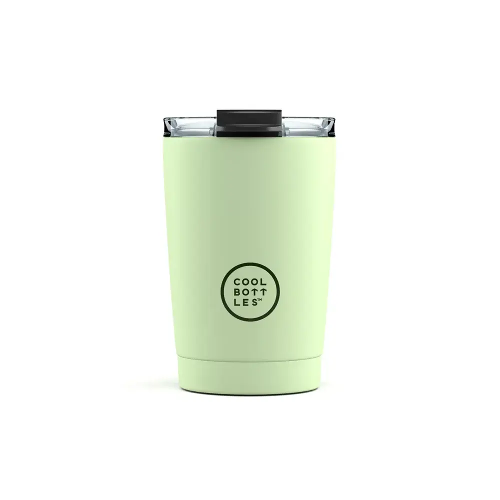Nerezový termohrnek COOL BOTTLES Pastel Green třívrstvý 330ml