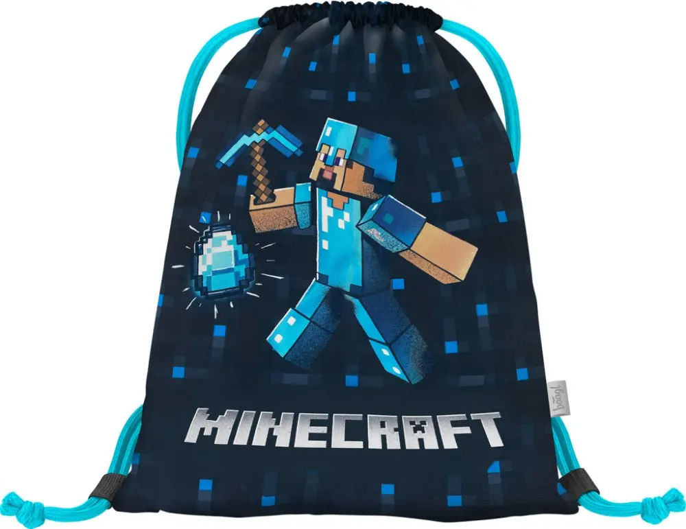 BAAGL Sáček Minecraft Blue Axe - modrý