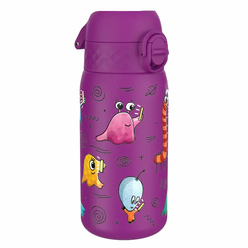 Nerezová láhev na pití ion8 Leak Proof Aliens 350 ml