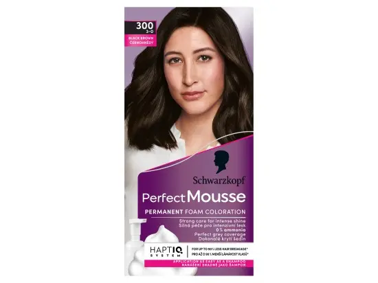 Schwarzkopf Barva na vlasy Perfect Mousse 300 (3-0) černohnědá