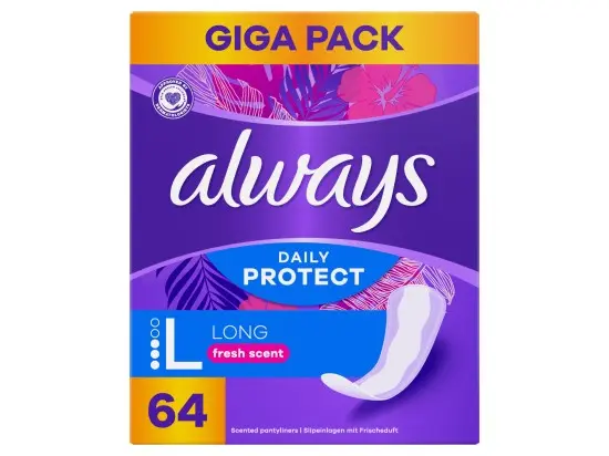 Always Slipové vložky Daily Protect Long 64 ks 64 ks