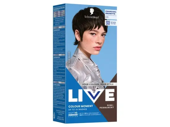 Schwarzkopf Live Colour Moment Semi-Permanent barva na vlasy 010 uhlově hnědá