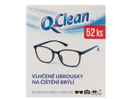 Q Clean Vlhč ubrou (52ks/kra) na brýle