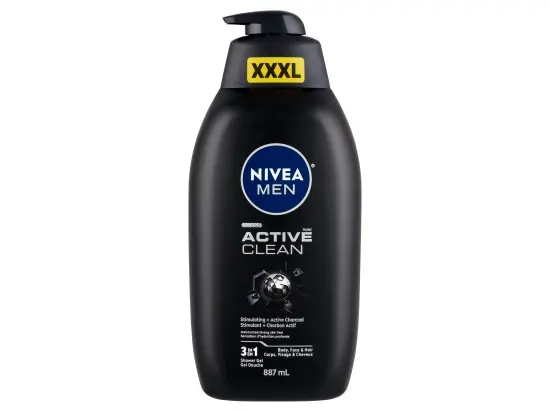 Nivea Men Active Clean 3v1 sprchový gel 887 ml
