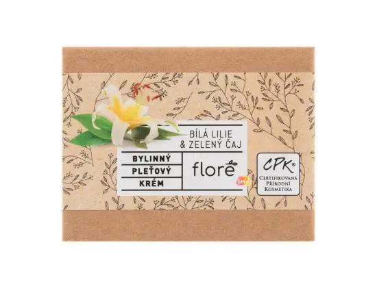 Floré bylinný pleťový krém bílá lilie & zelený čaj 50 ml