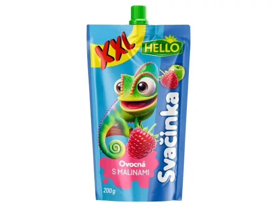 Hello ovocná svačinka s malinami 200 g