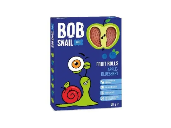 Šnek BOB jablečno-borůvkové rolky 60 g
