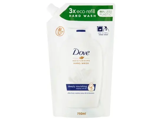 Dove Tekuté mýdlo na ruce Deeply nourishing náhradní náplň 750 ml 750 ml