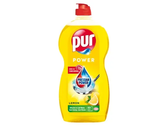 Pur Power - prostředek na mytí nádobí - Lemon, 1200 ml