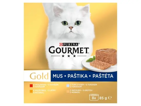 GOURMET Gold Multipack paštik pro kočky 8 x 85 g