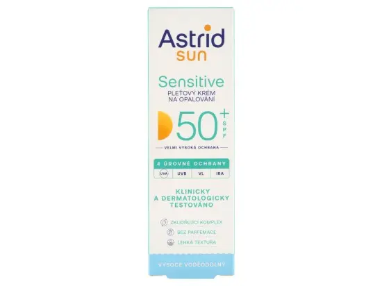 Astrid Sun Sensitive pleťový krém na opalování SPF 50+ 50 ml