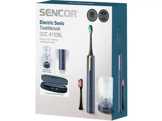 Sencor SOC 4110BL elektrický zubní kartáček modrý
