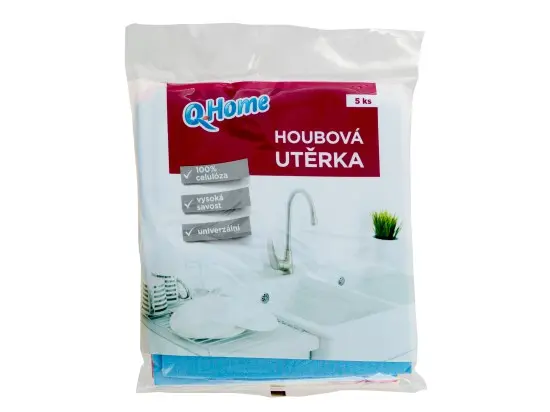 Q Home houbová utěrka (5ks/bal)