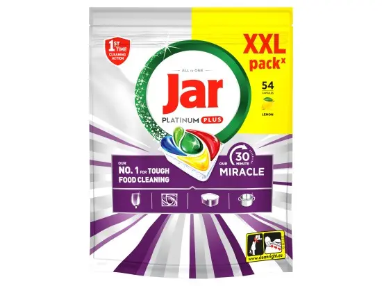 Jar Our 30 Minute Miracle Platinum Plus kapsle do myčky 54 ks
