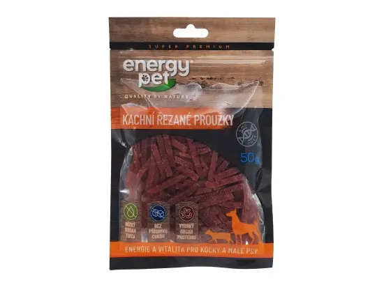 Energy Pet kachní řezané proužky 50g
