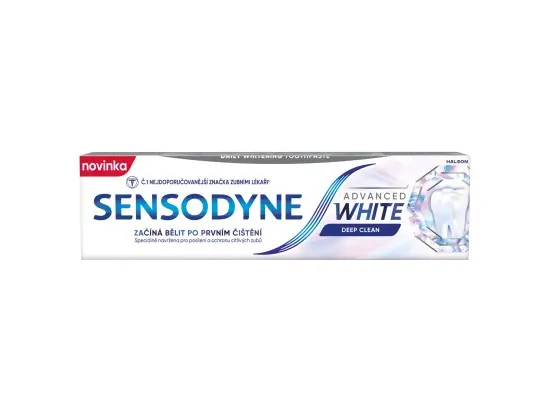 Sensodyne Advanced White Deep Clean bělicí zubní pasta pro citlivé zuby 75 ml