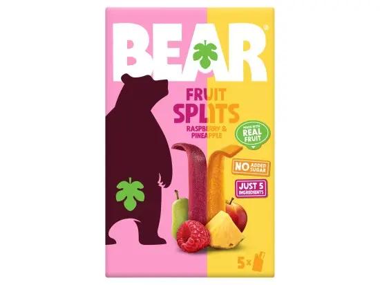 BEAR Fruit Splits malina a ananas 5 x 20 g