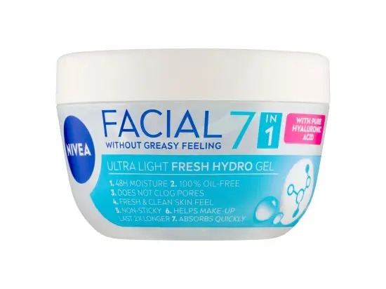 Nivea Facial Ultra lehký svěží hydratační gel na obličej 100 ml