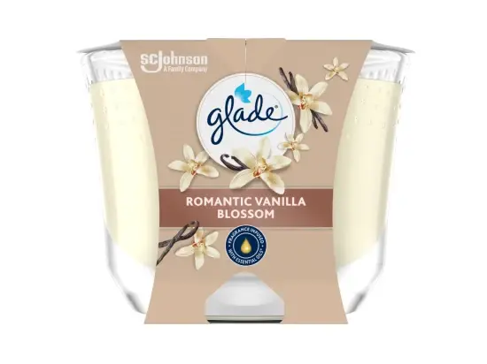 S.c.johnson Glade svíčka vonná Maxi Romantic Vanilla Blossom, 204 g