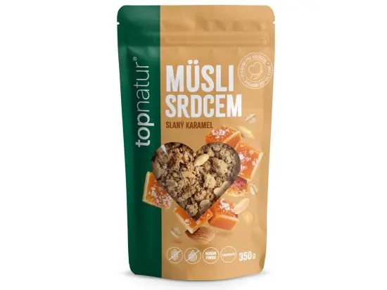 Topnatur Müsli srdcem slaný karamel 350g